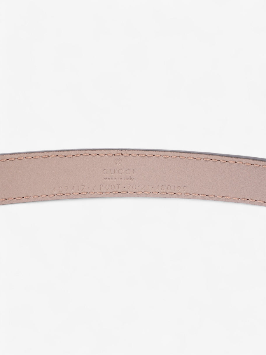 Gucci GG Marmont Thin Belt Dusty Rose / Gold Leather 70cm / 28