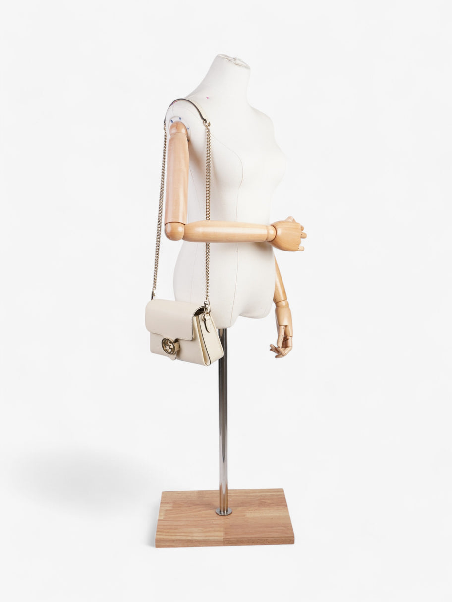 Gucci Interlocking G Dollar Bag Ivory Calfskin Leather Small Image 2