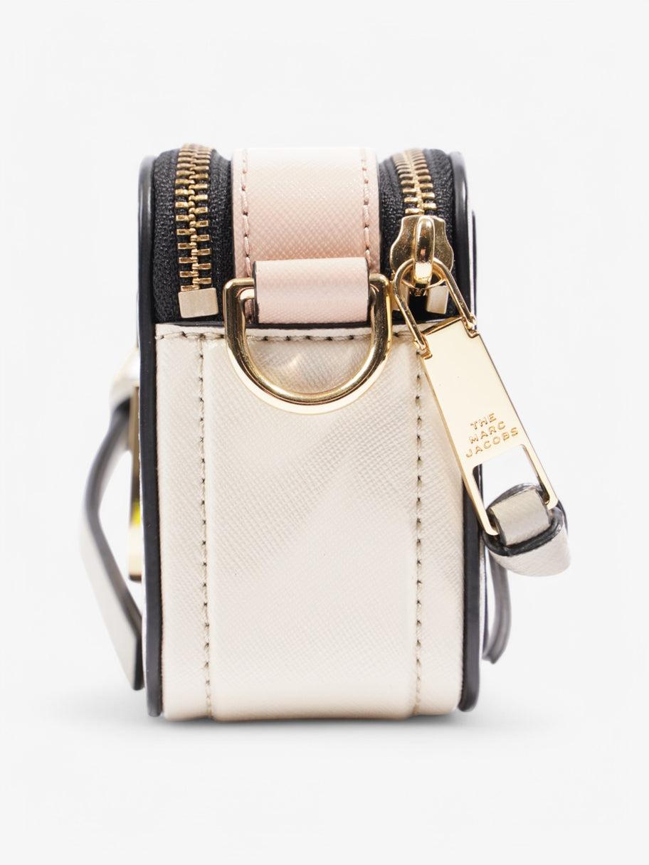 Marc Jacobs Snapshot Bag Beige  / White / Pink Leather Image 3
