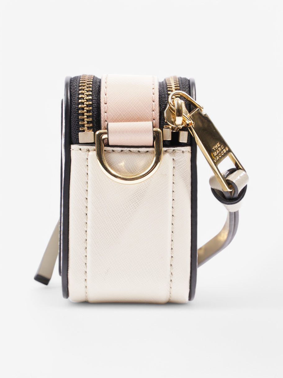 Marc Jacobs Snapshot Bag Beige  / White / Pink Leather Image 5
