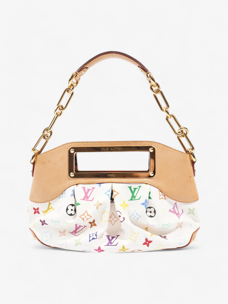  Louis Vuitton Takashi Murakami Judy White / Multicolour Coated Canvas PM