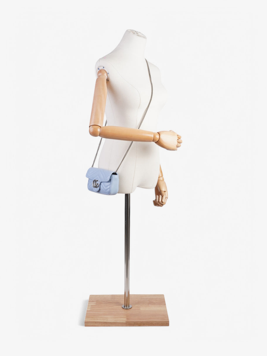 Gucci Marmont Flap Light blue Leather Super Mini Image 2