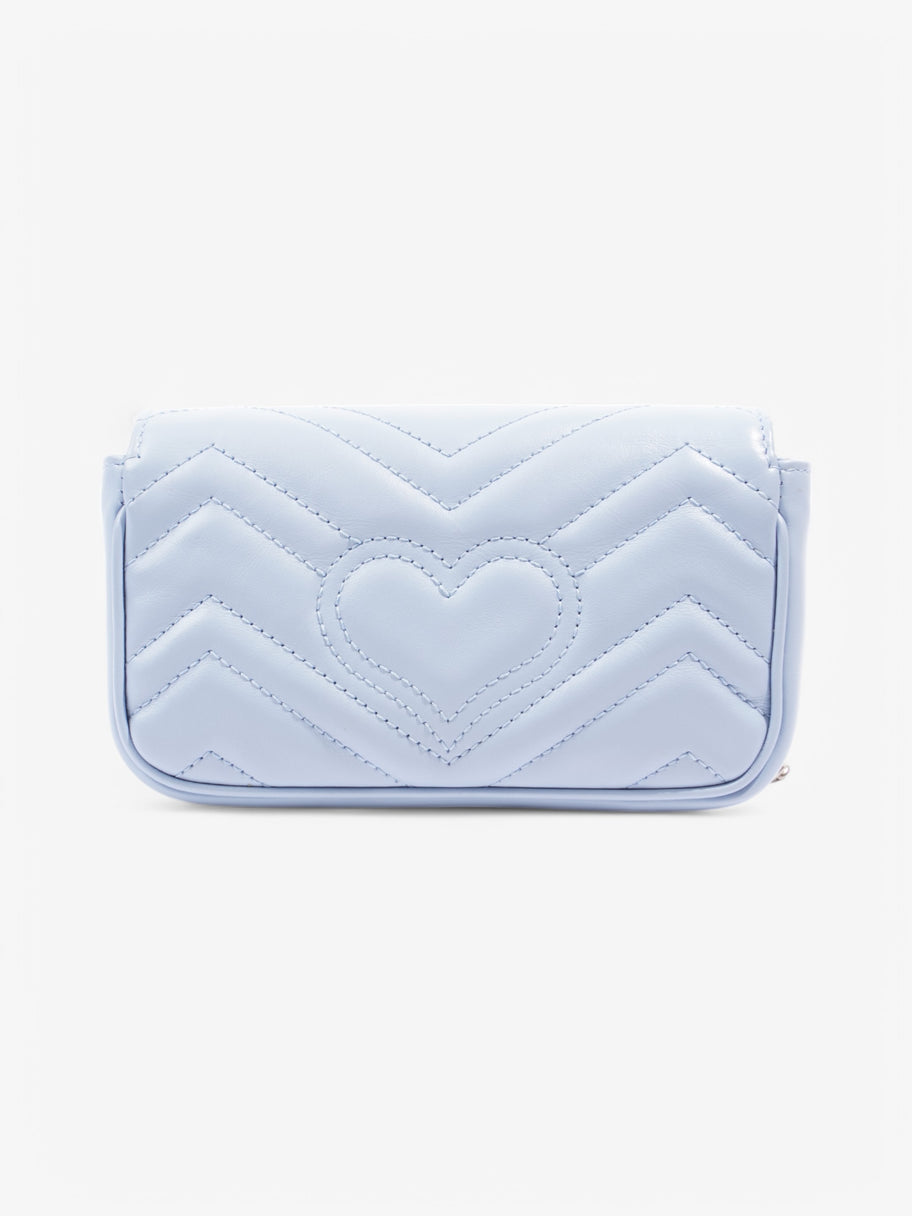 Gucci Marmont Flap Light blue Leather Super Mini Image 4
