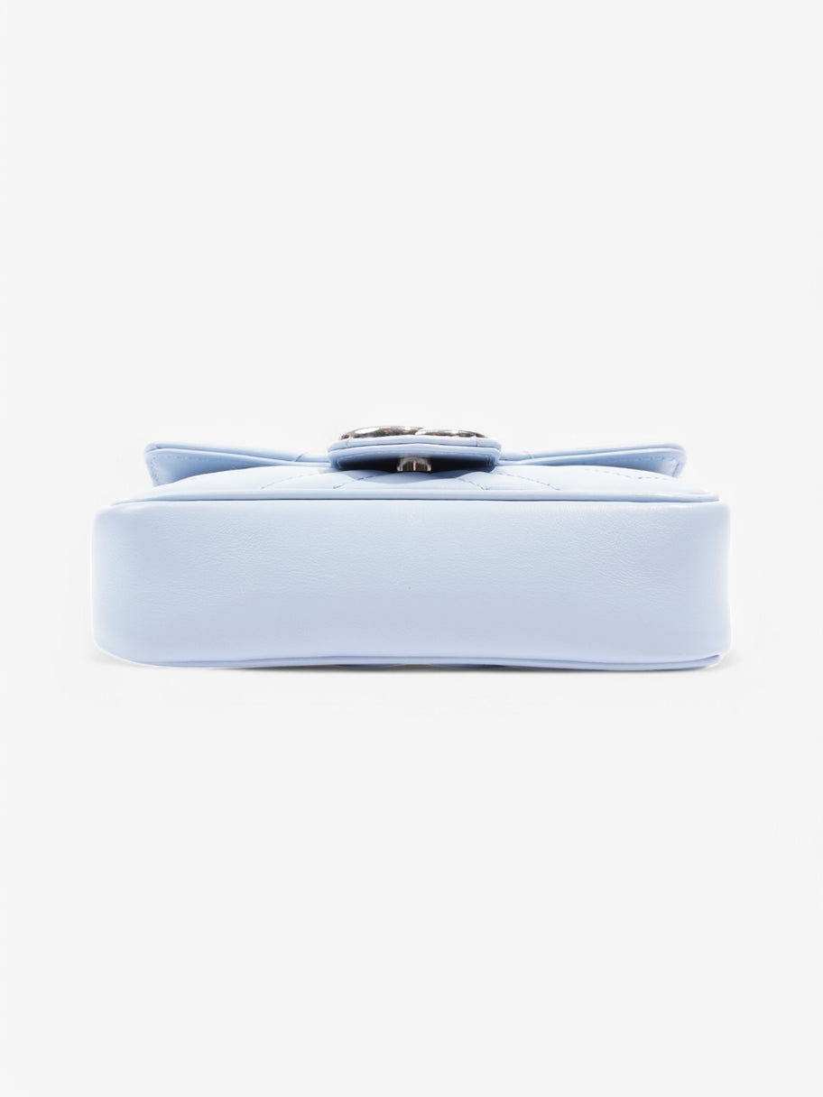 Gucci Marmont Flap Light blue Leather Super Mini Image 6