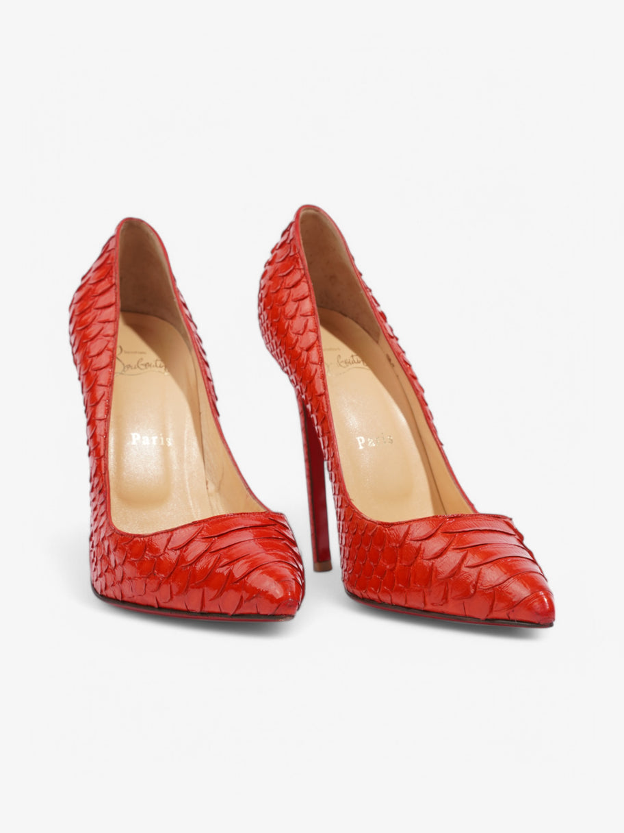 Christian Louboutin So Kate 120 Red Crocodile Leather EU 41 UK 8 Image 2