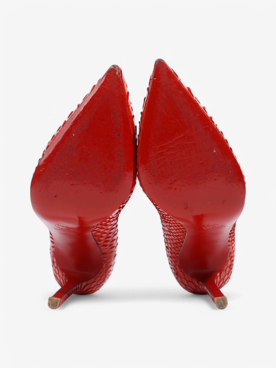 Christian Louboutin So Kate 120 Red Crocodile Leather EU 41 UK 8 Image 7