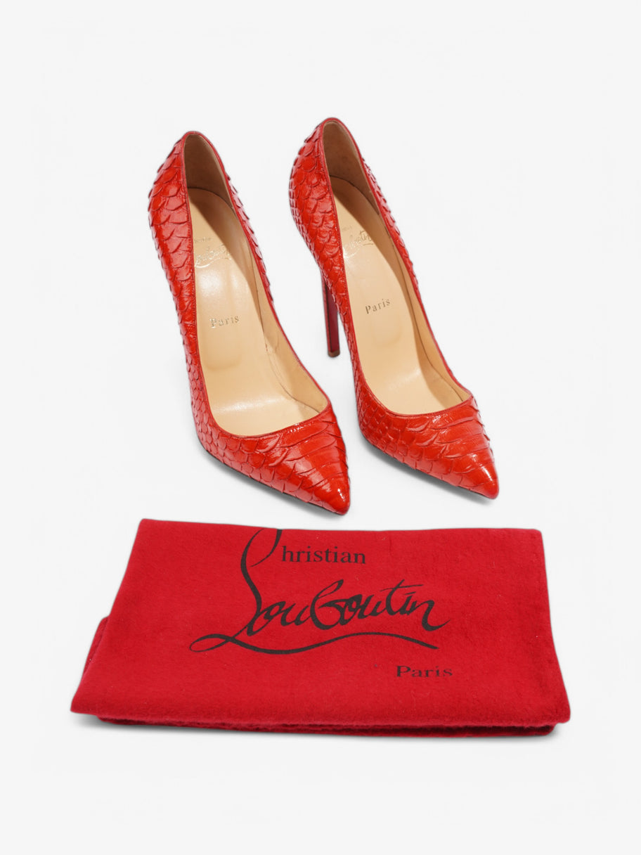 Christian Louboutin So Kate 120 Red Crocodile Leather EU 41 UK 8 Image 8