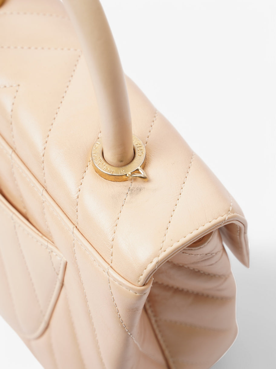 Chanel Coco Handle Flap Nude Lambskin Leather Mini Image 10