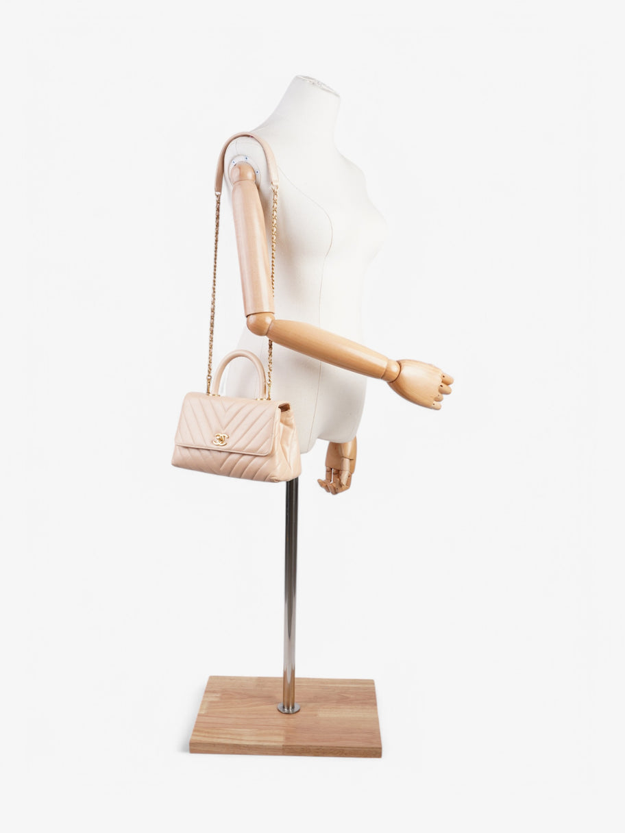 Chanel Coco Handle Flap Nude Lambskin Leather Mini Image 2
