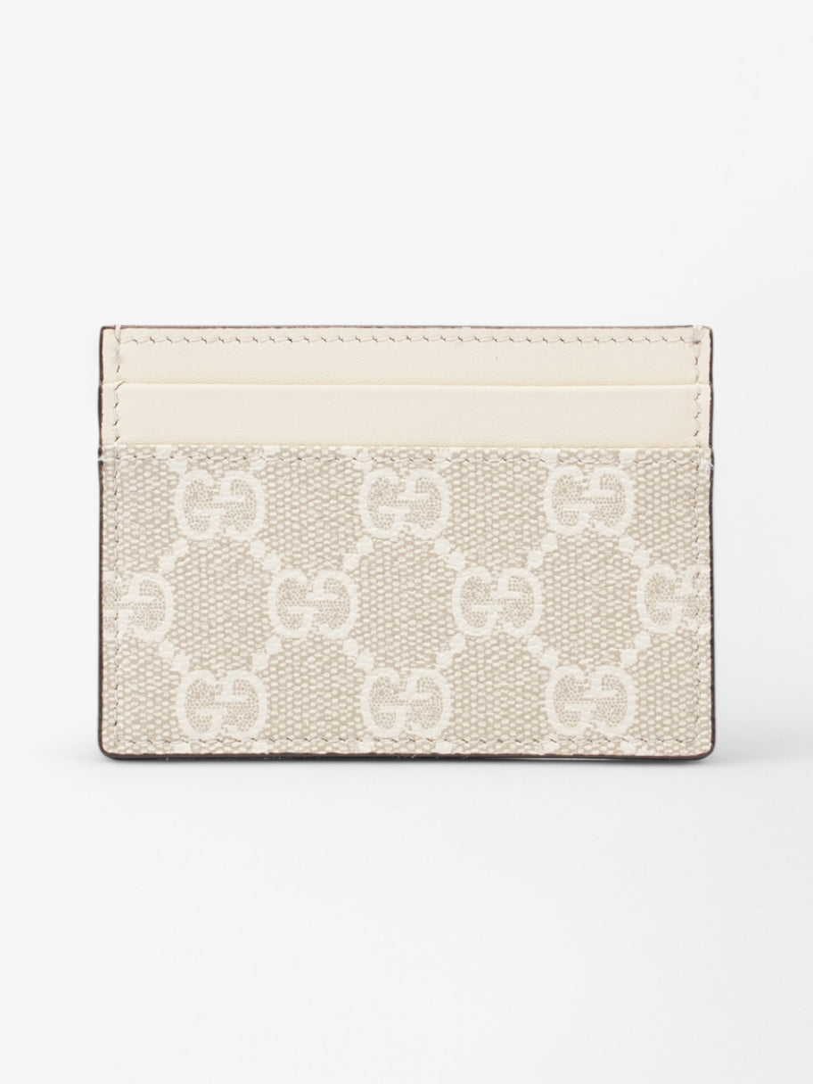 Gucci Card Holder Cream Coated Canvas Image 1
