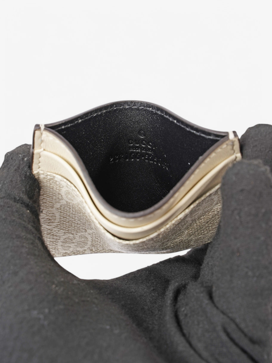 Gucci Card Holder Cream Coated Canvas Image 4