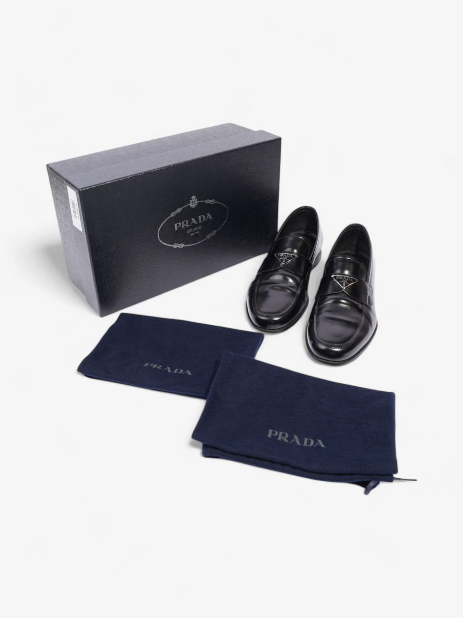 Prada Loafers Black / Silver Leather EU 40.5 UK 6.5 Image 8