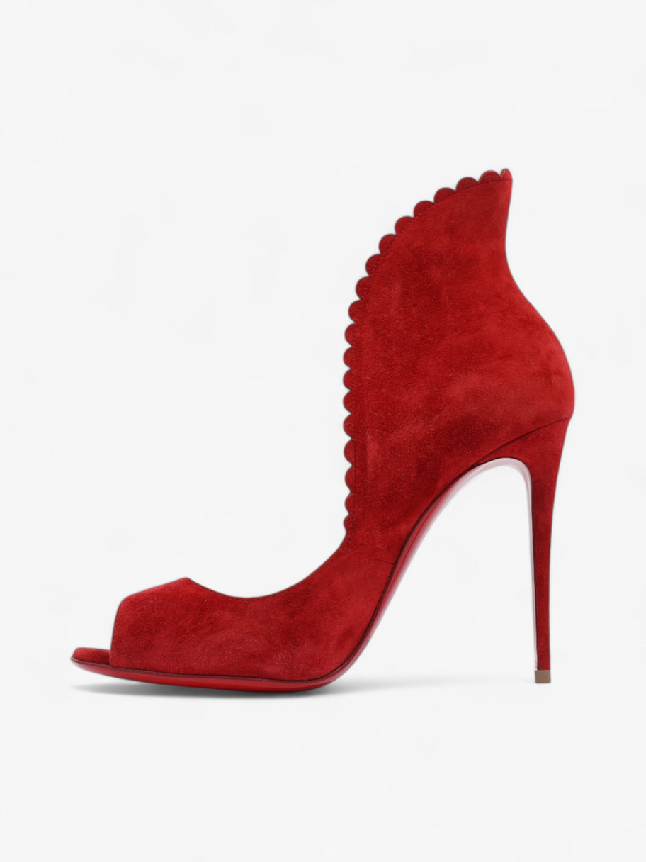 Christian Louboutin Pijonina Pumps 100 Red Suede EU 38.5 UK 5.5 Image 3