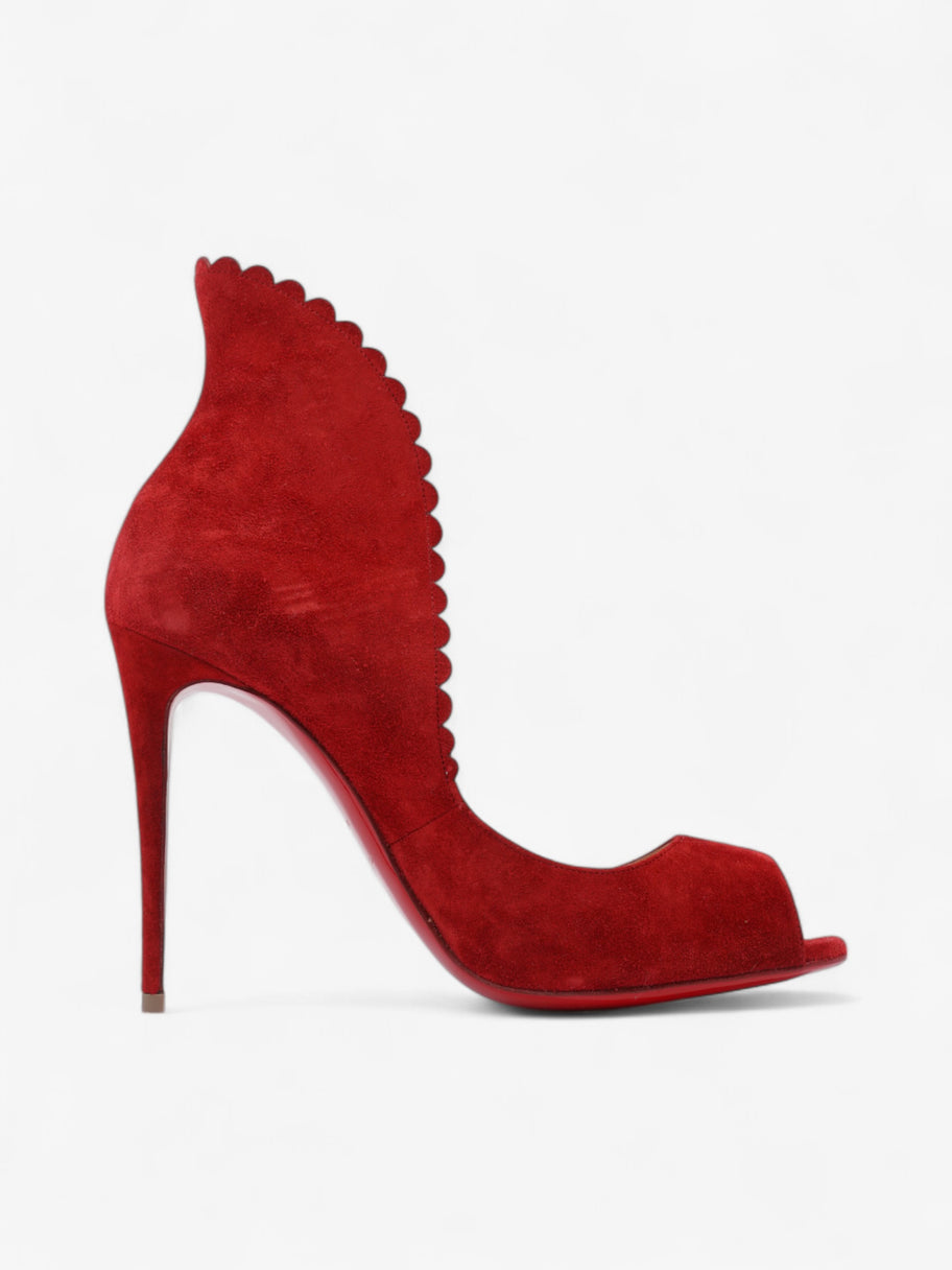 Christian Louboutin Pijonina Pumps 100 Red Suede EU 38.5 UK 5.5 Image 4