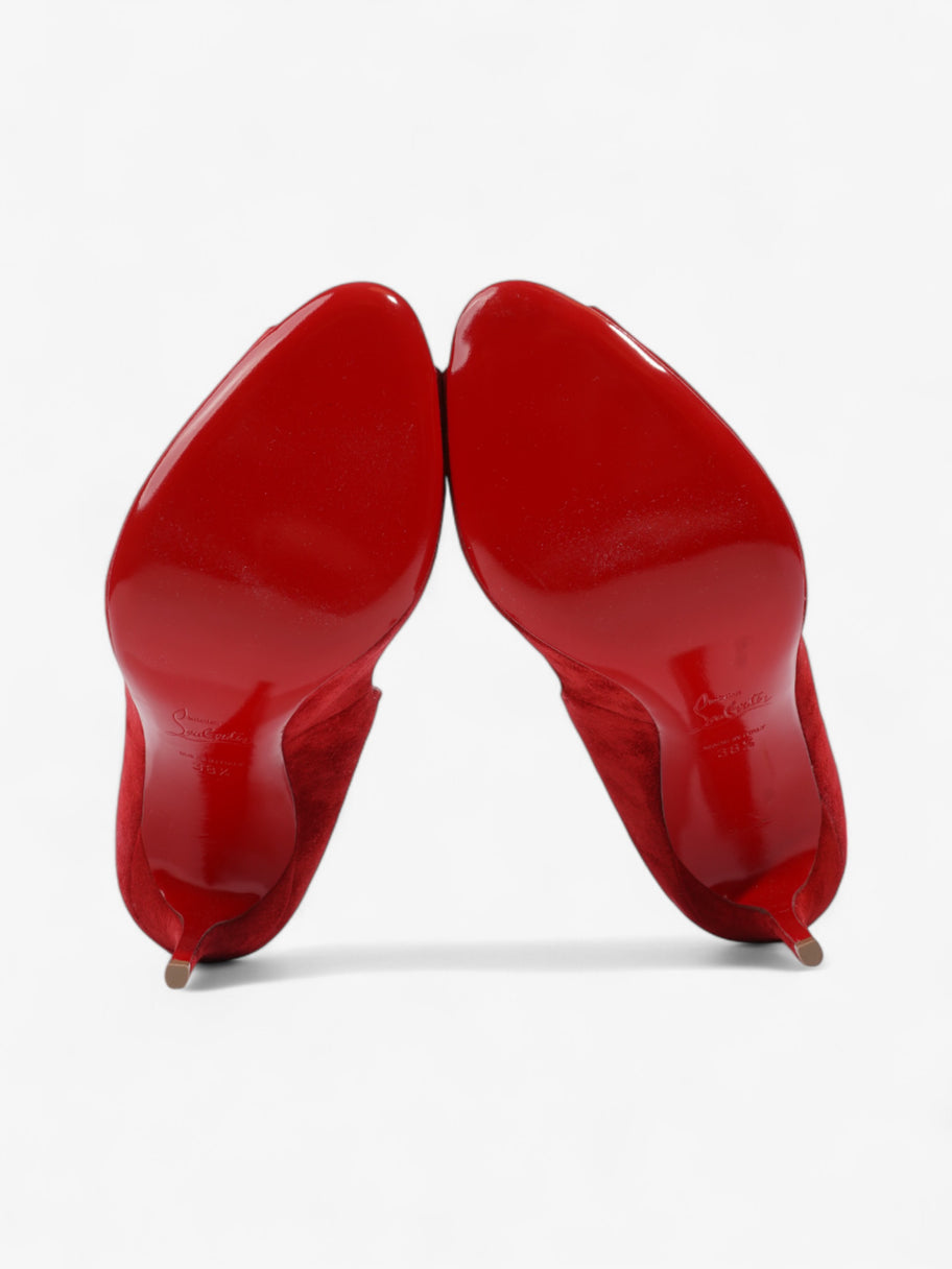 Christian Louboutin Pijonina Pumps 100 Red Suede EU 38.5 UK 5.5 Image 7