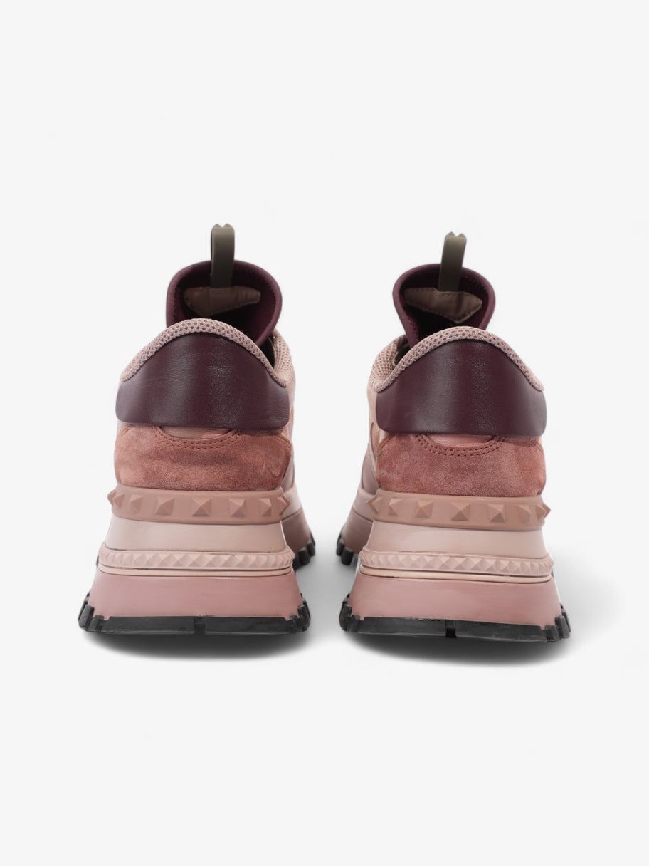 Valentino Rockrunner Up Sneakers Pink / Burgundy Suede EU 39 UK 6 Image 6