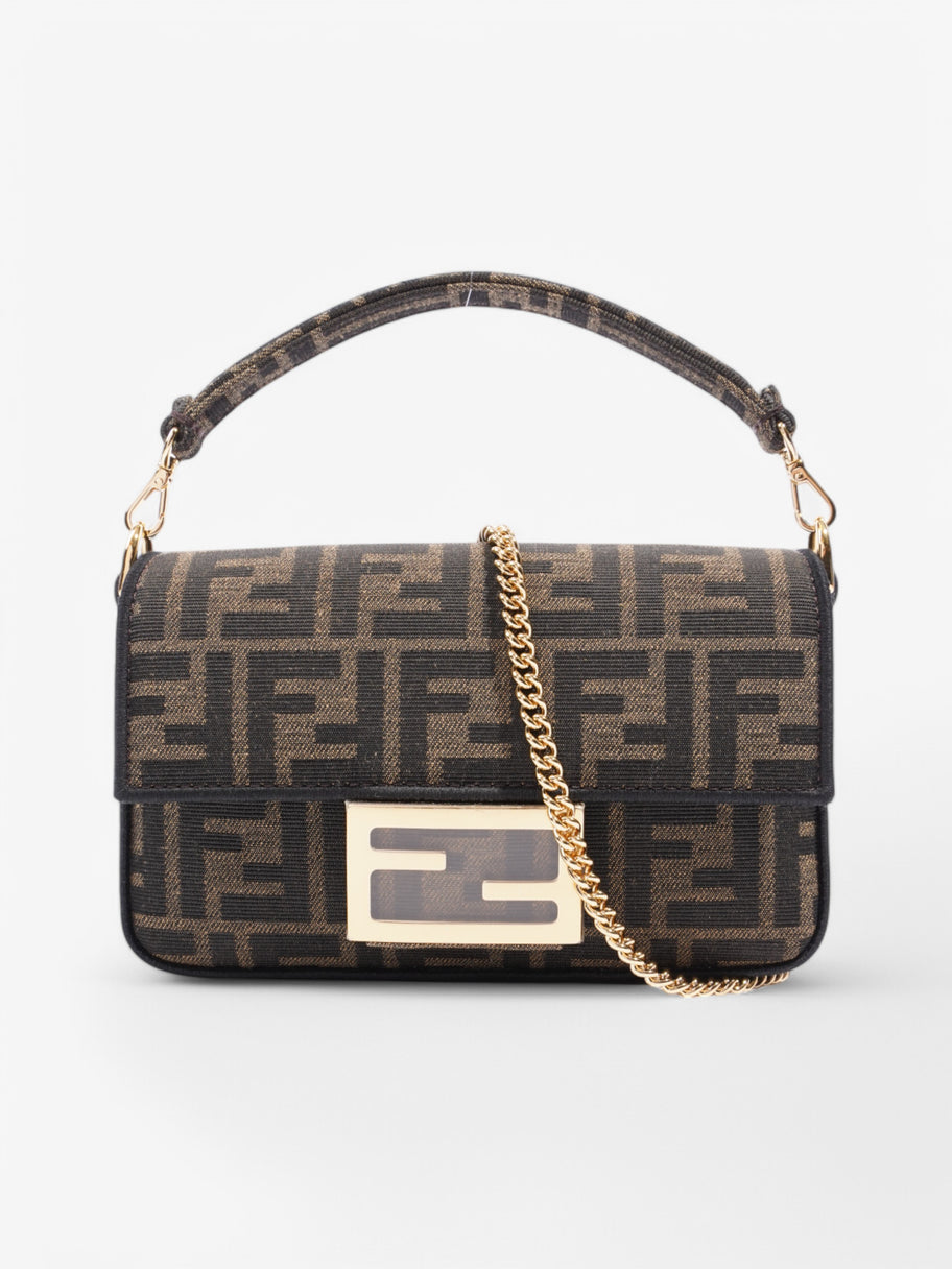 Fendi Baguette  Black / Brown Canvas Image 1