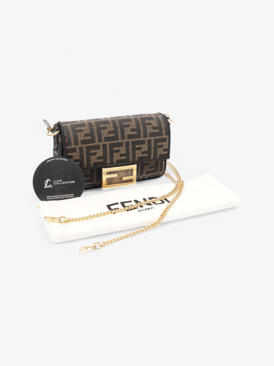 Fendi Baguette  Black / Brown Canvas Image 10