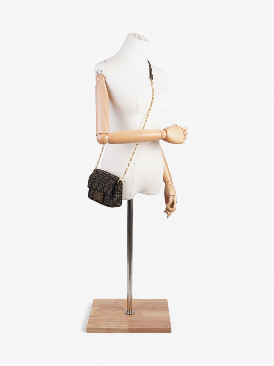 Fendi Baguette  Black / Brown Canvas Image 2