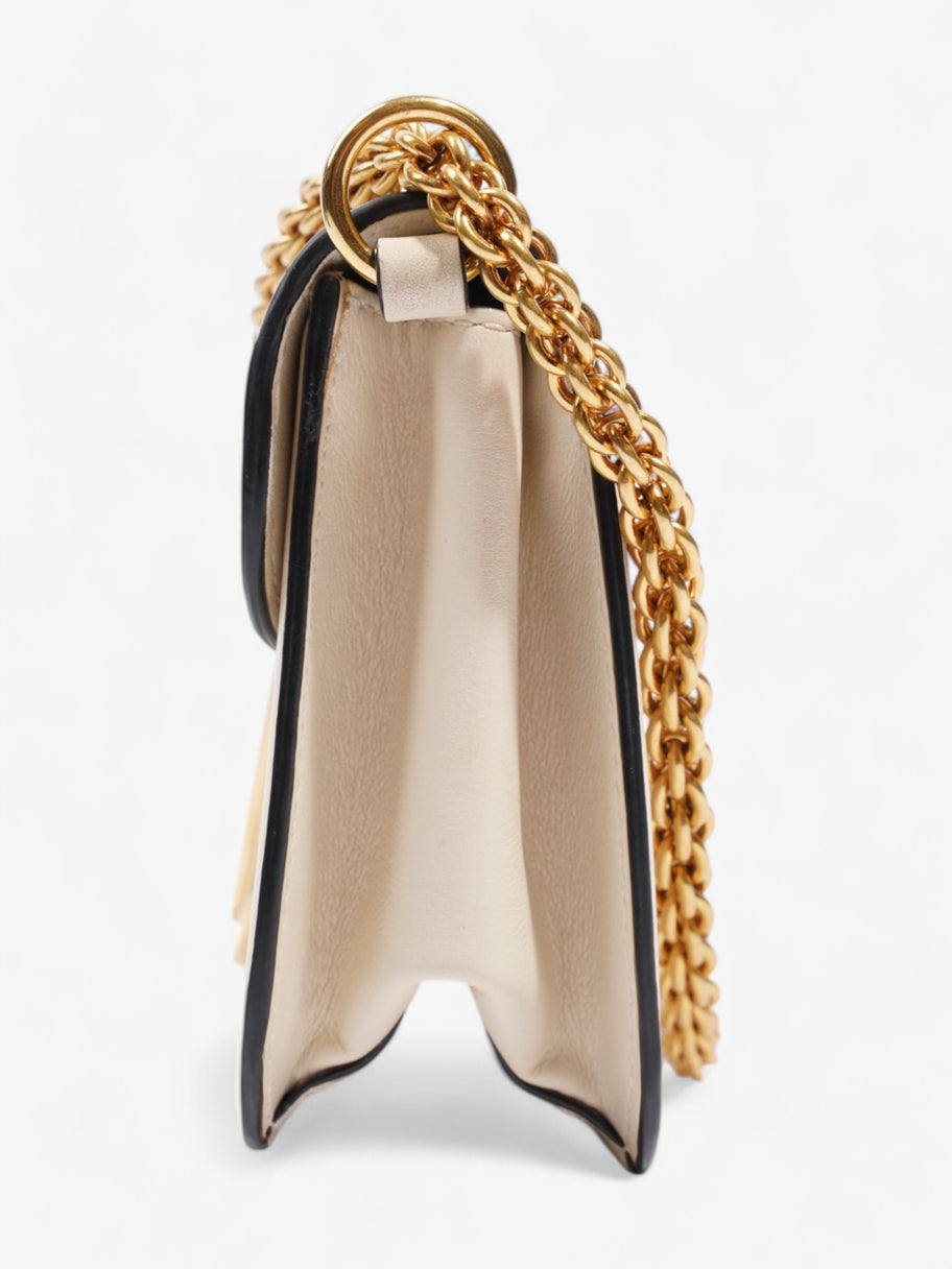 Valentino VLogo Loco Shoulder Bag Ivory Calfskin Leather Image 3
