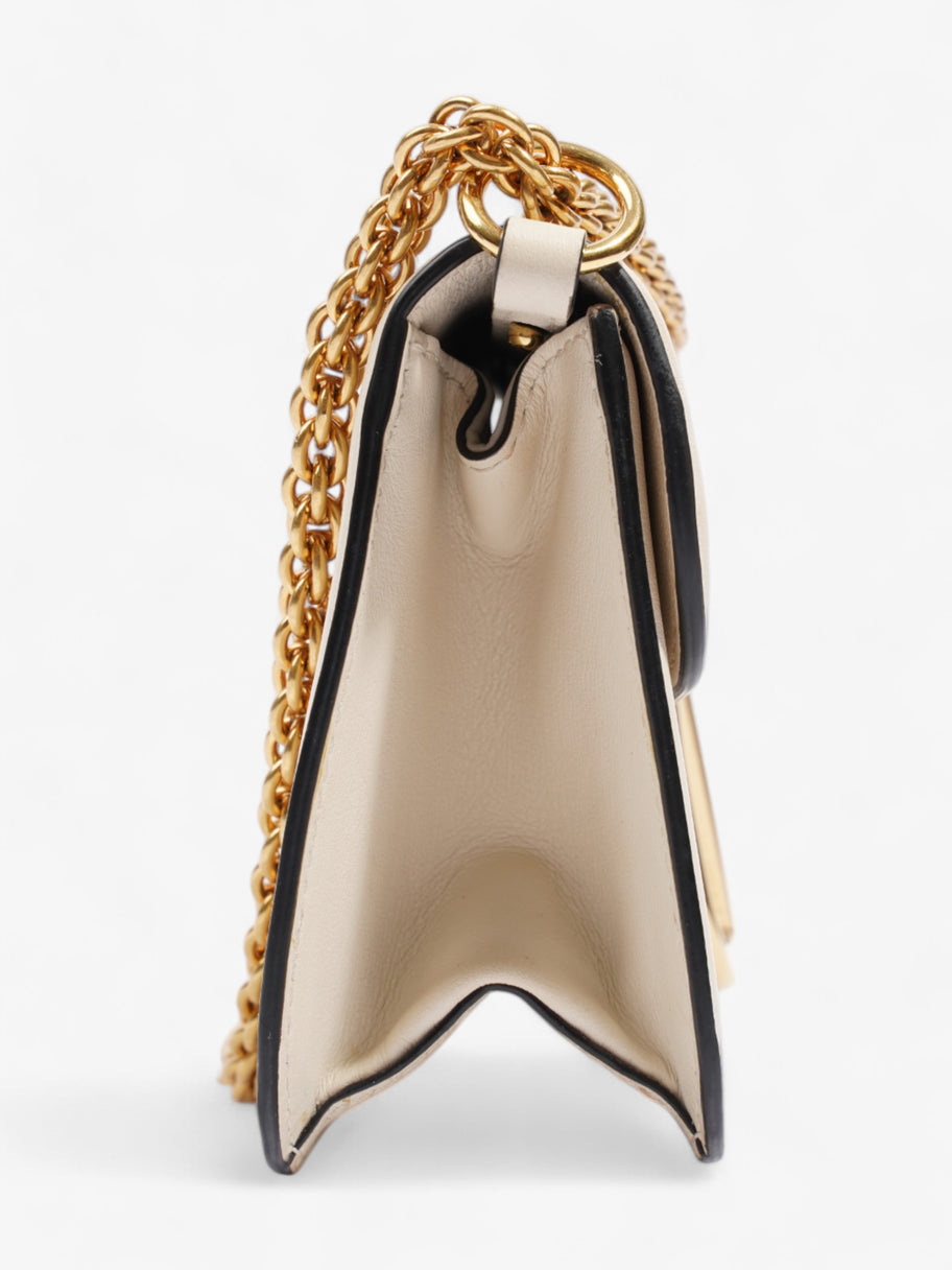 Valentino VLogo Loco Shoulder Bag Ivory Calfskin Leather Image 5