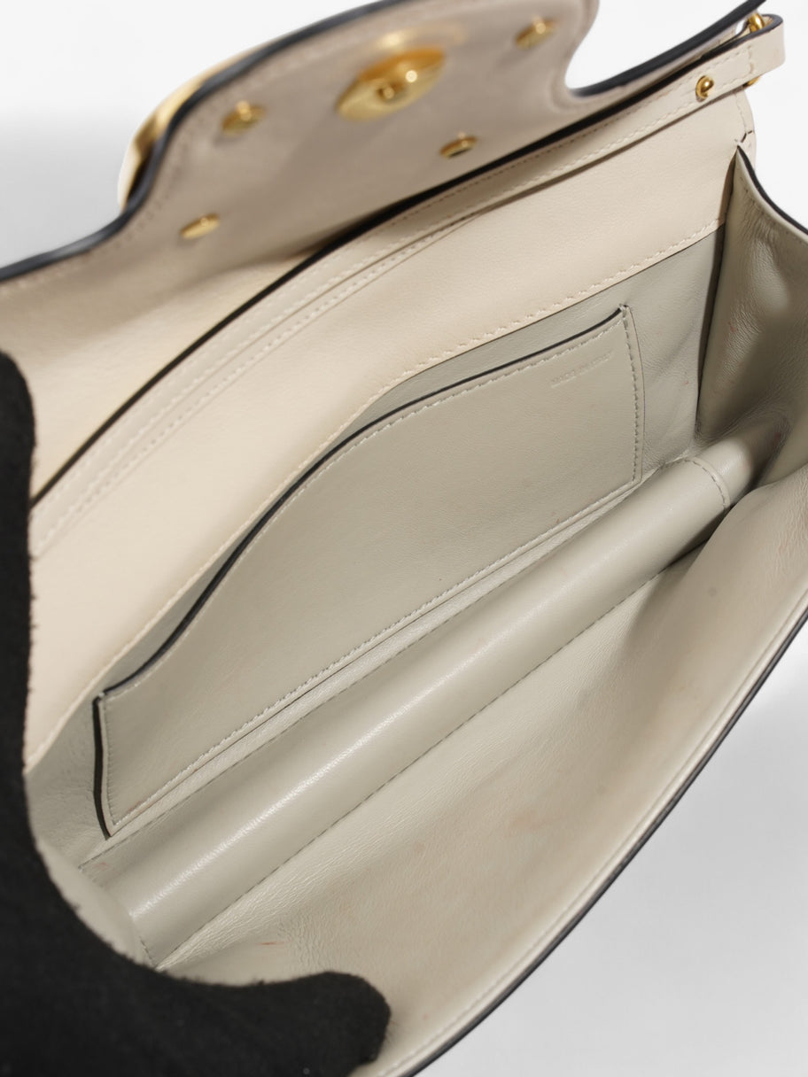 Valentino VLogo Loco Shoulder Bag Ivory Calfskin Leather Image 8