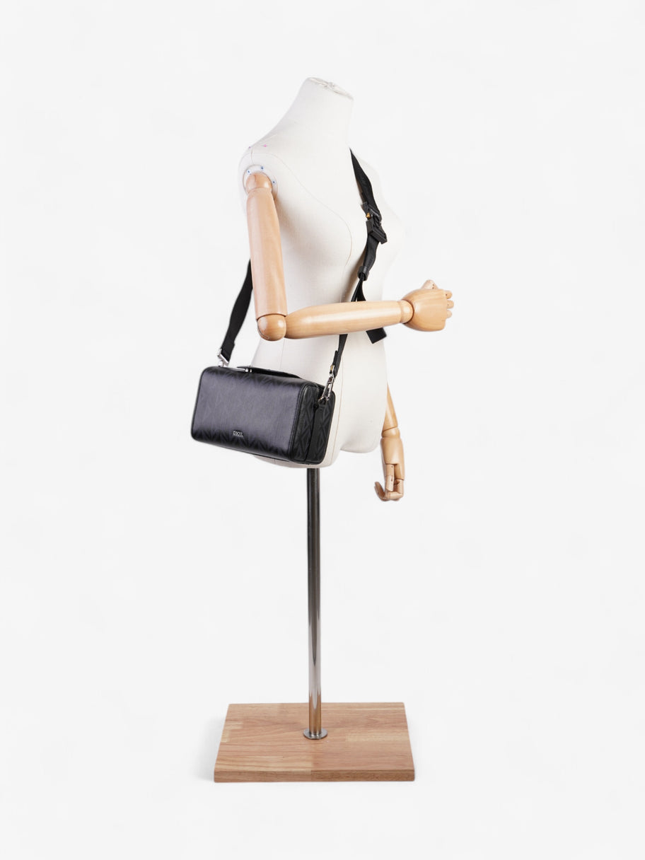 Christian Dior Pouch Saddle Duffle Black Coated Canvas Image 2