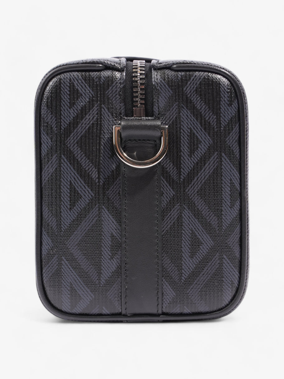 Christian Dior Pouch Saddle Duffle Black Coated Canvas Image 3