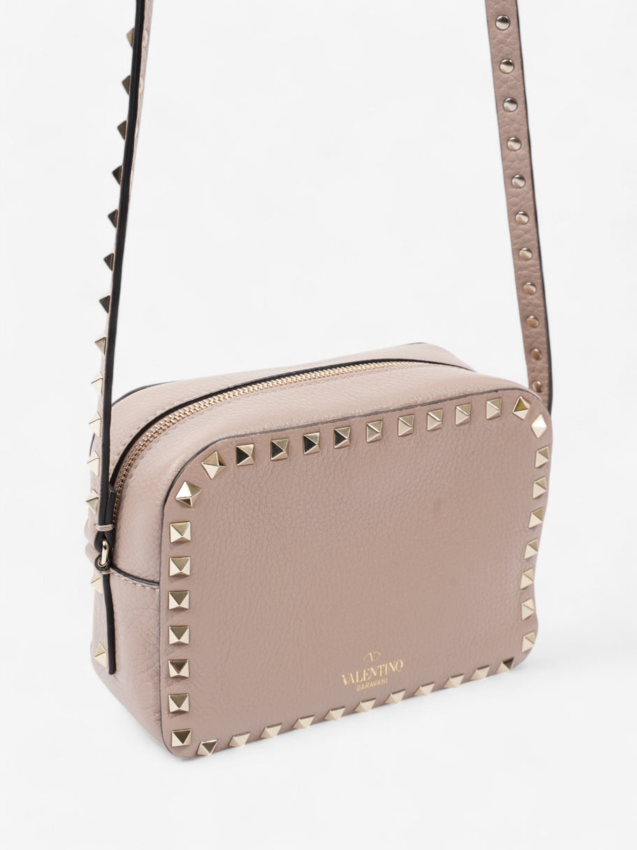 Valentino Rockstud Crossbody Light Rose Beige Calfskin Leather Image 7