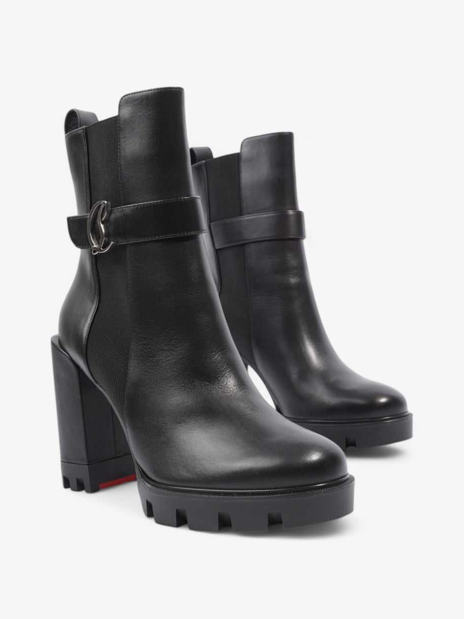Christian Louboutin Chelsea Lug Boots 100 Black Leather EU 41 UK 8 Image 2