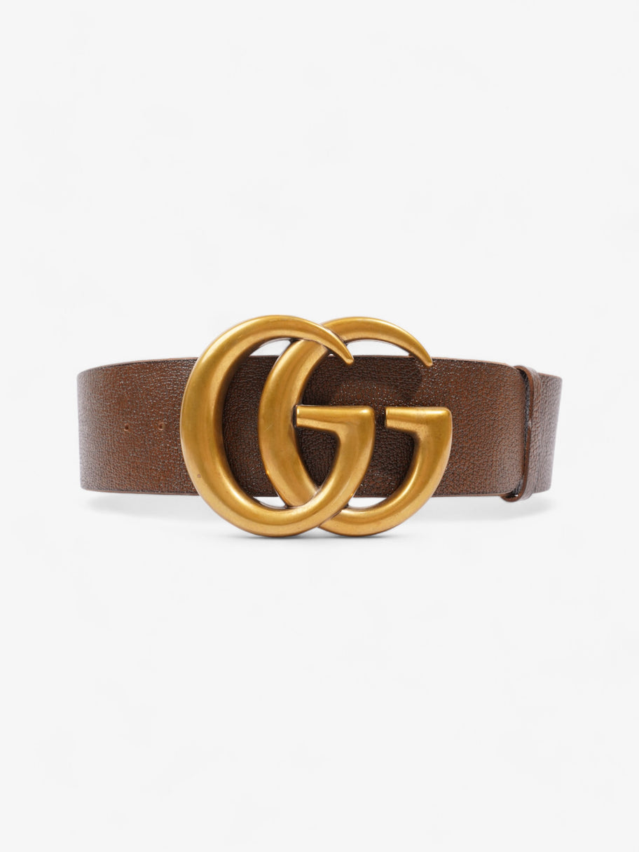 Gucci GG Marmont Extra Wide Belt Brown Leather 85cm / 34