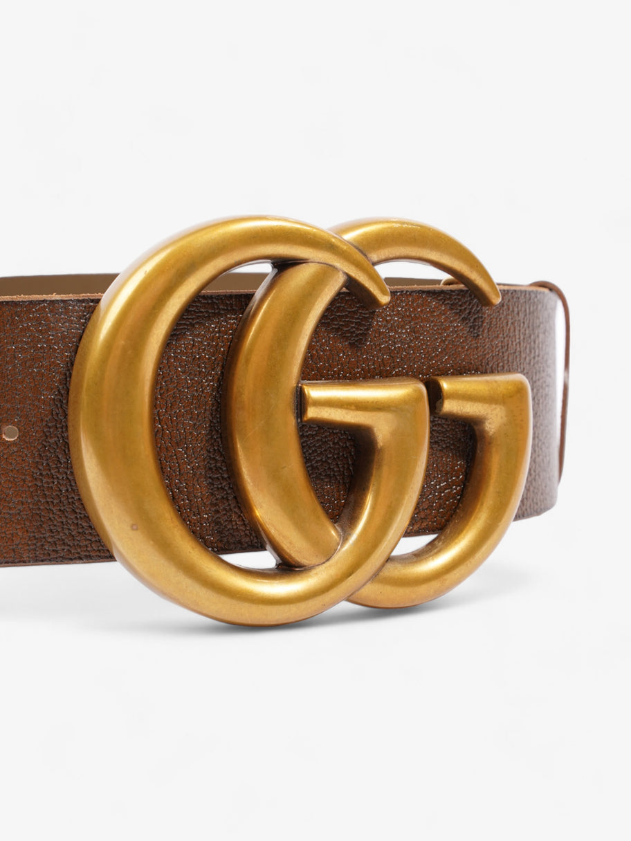 Gucci GG Marmont Extra Wide Belt Brown Leather 85cm / 34