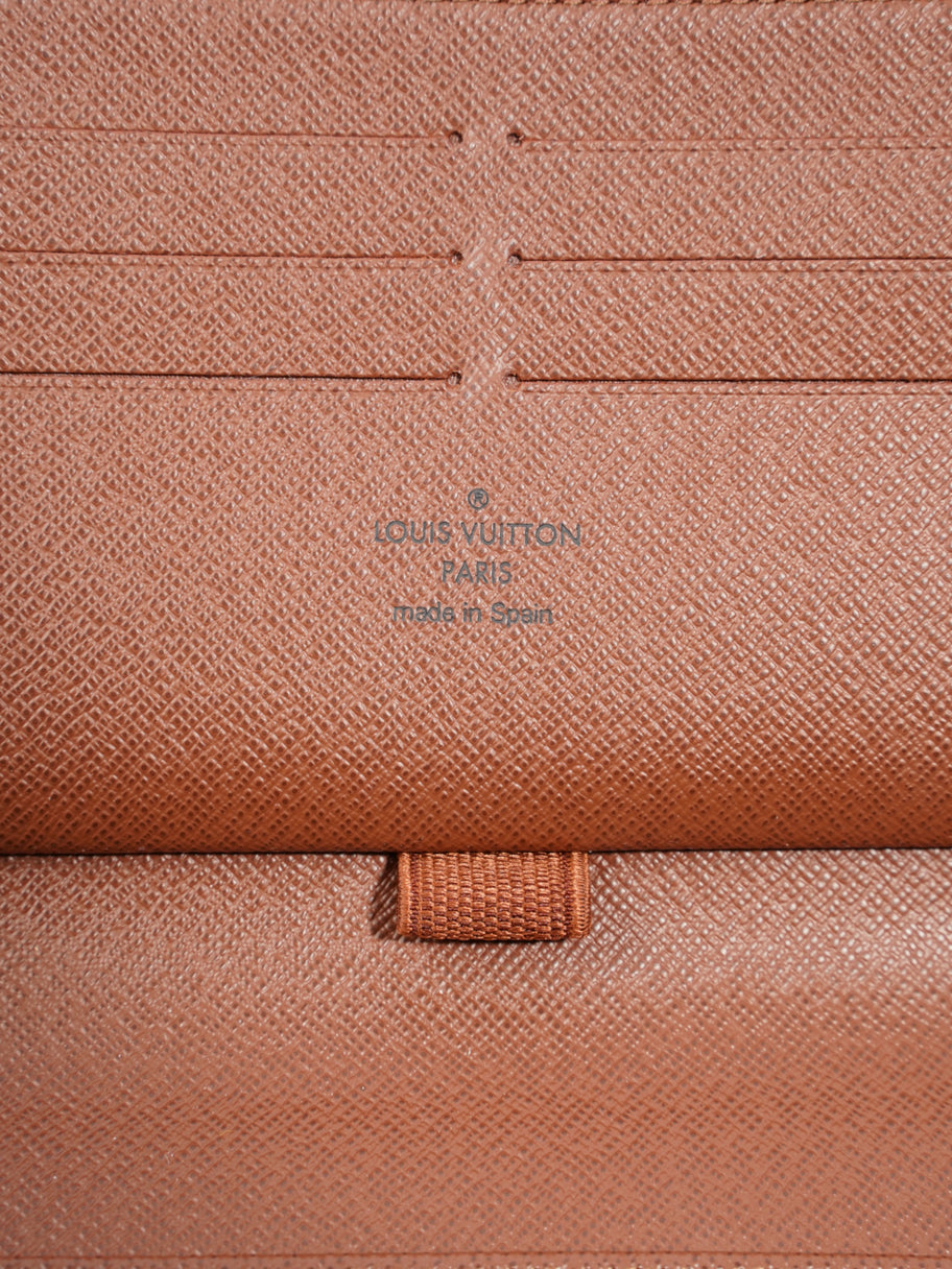 Louis Vuitton Zippy Organiser Zip Round Wallet Monogram / Gold Coated Canvas Image 5
