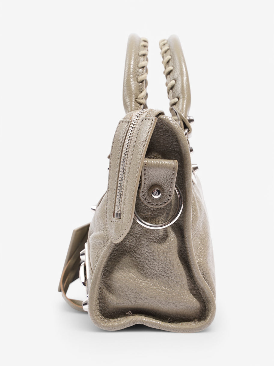 Balenciaga Le City Taupe Grey Lambskin Leather Mini Image 3