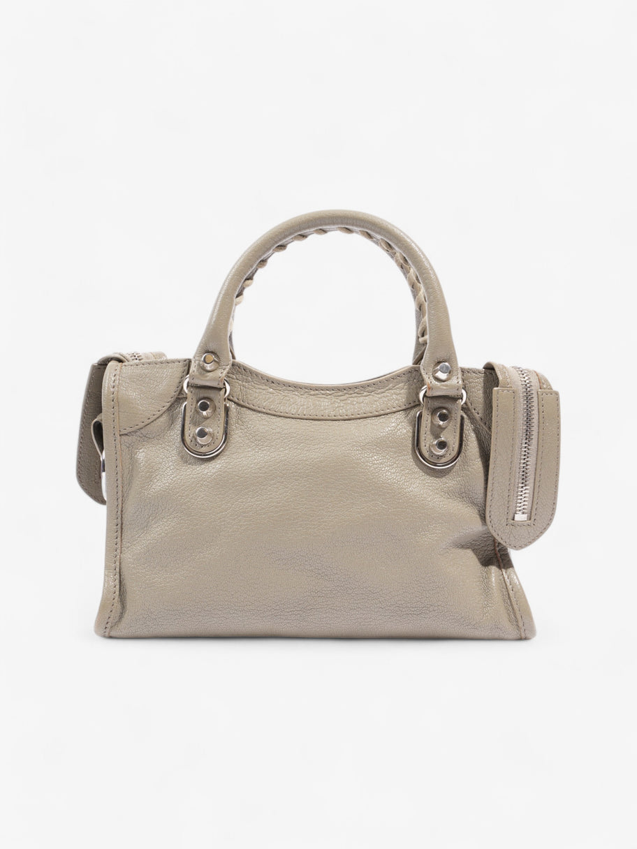 Balenciaga Le City Taupe Grey Lambskin Leather Mini Image 4