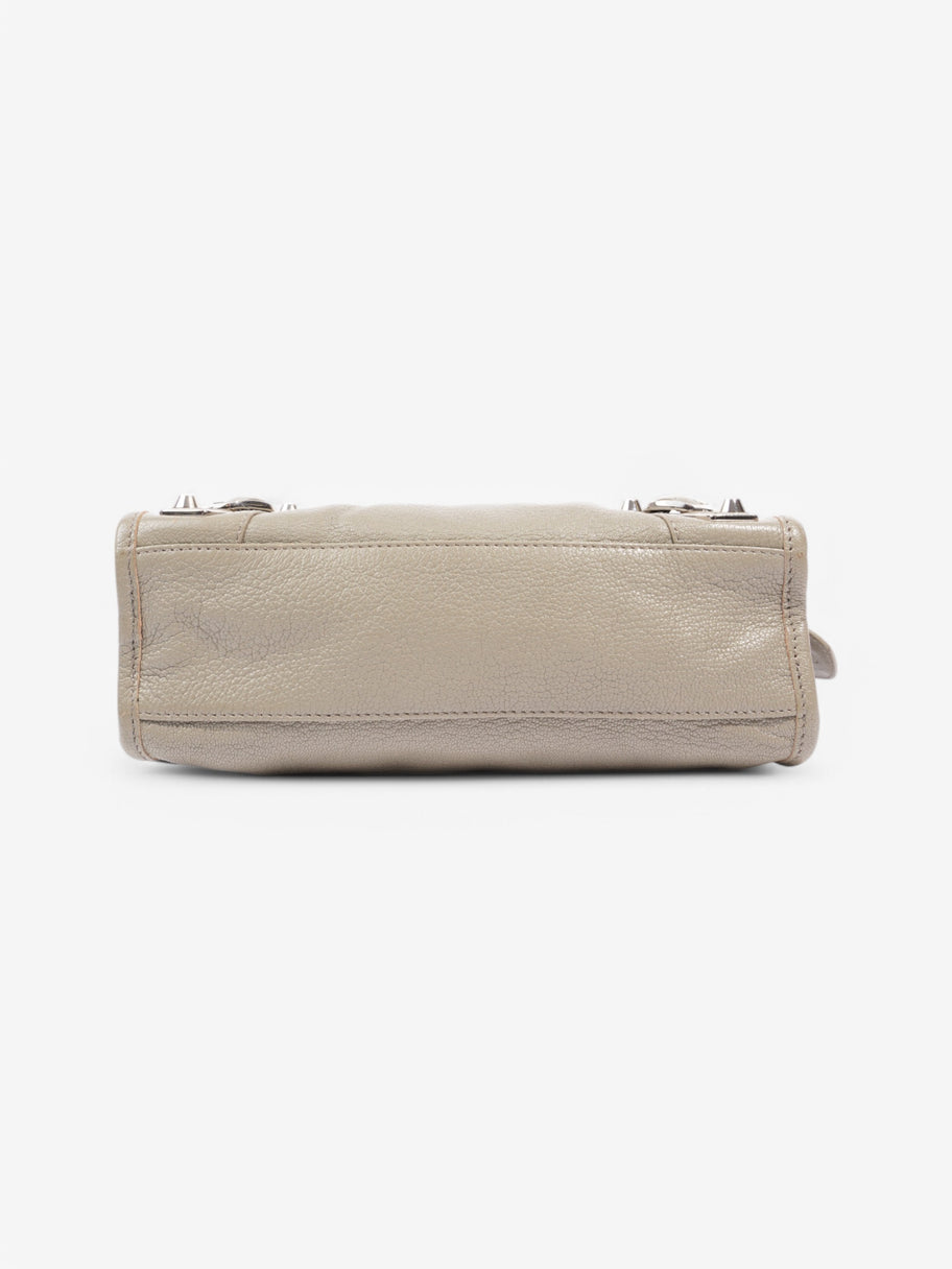 Balenciaga Le City Taupe Grey Lambskin Leather Mini Image 6