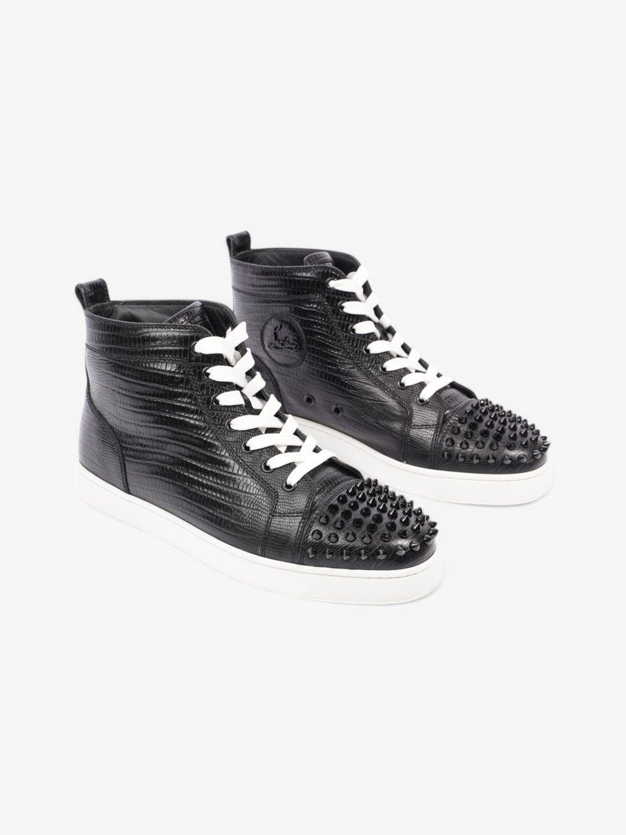 Christian Louboutin Lou Spikes High-tops Black Leather EU 40 UK 7 Image 2