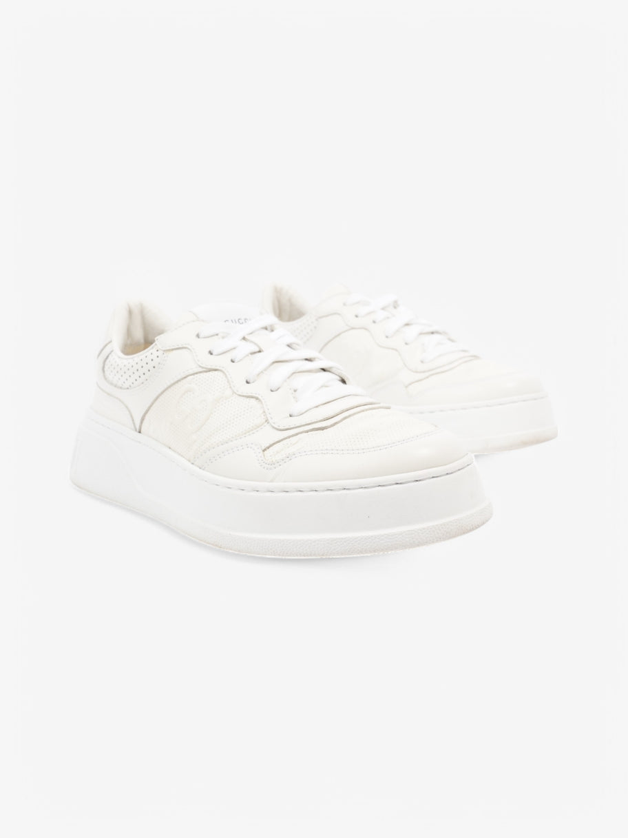 Gucci GG Embossed Chunky Sneakers White  Leather EU 41 UK 7 Image 2
