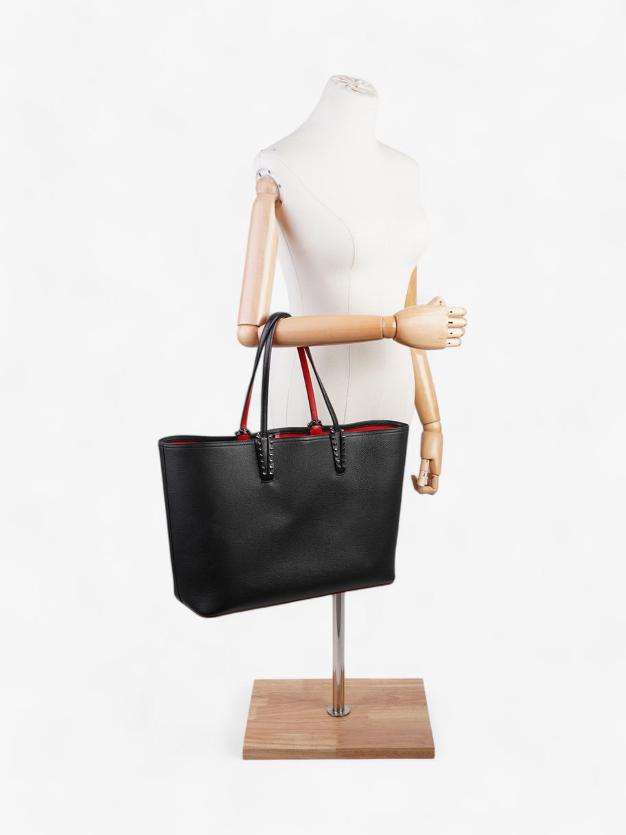 Christian Louboutin Cabata Tote Black Calfskin Leather Image 2