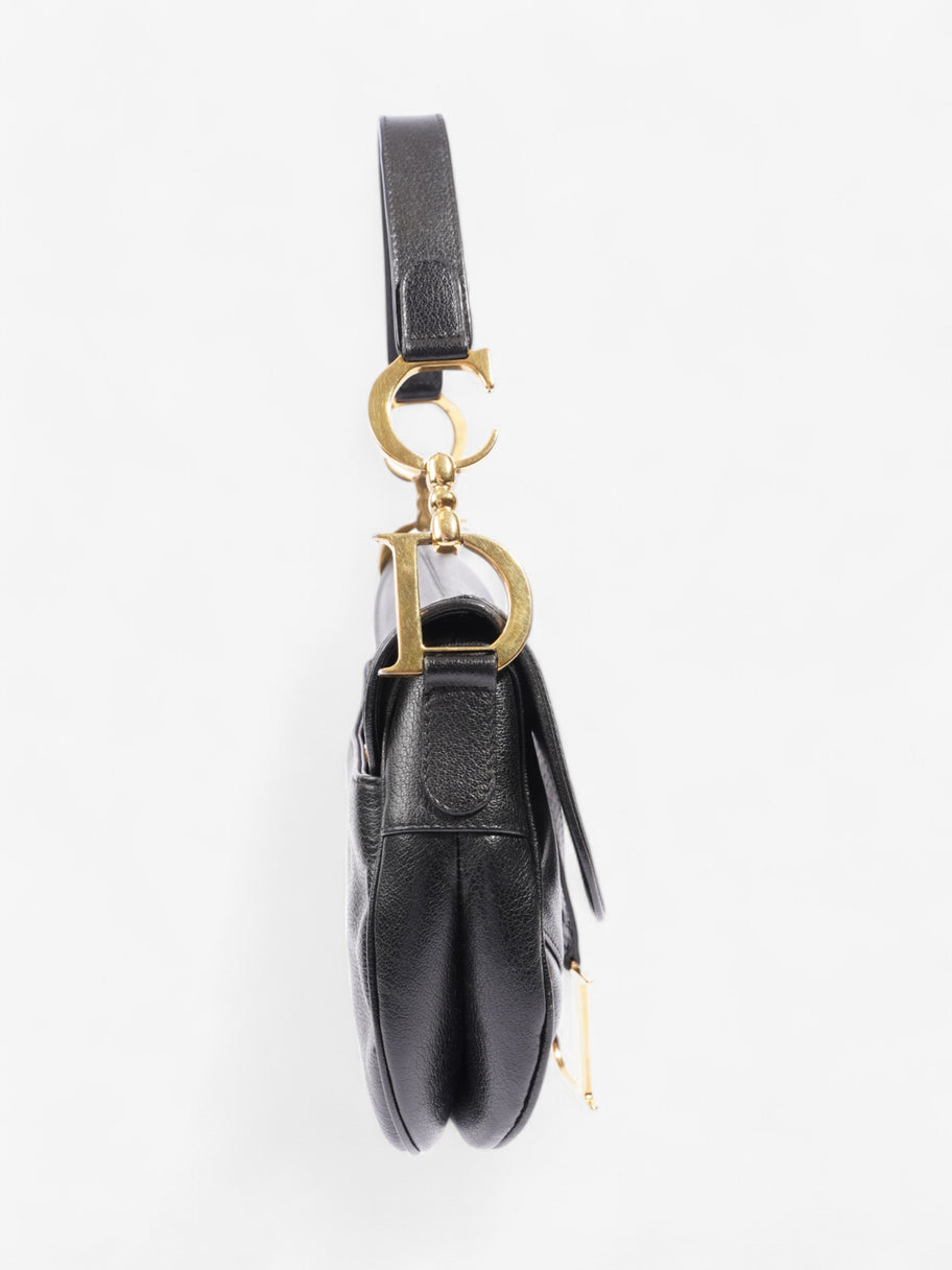 Christian Dior Saddle Bag Black Calfskin Leather Image 5