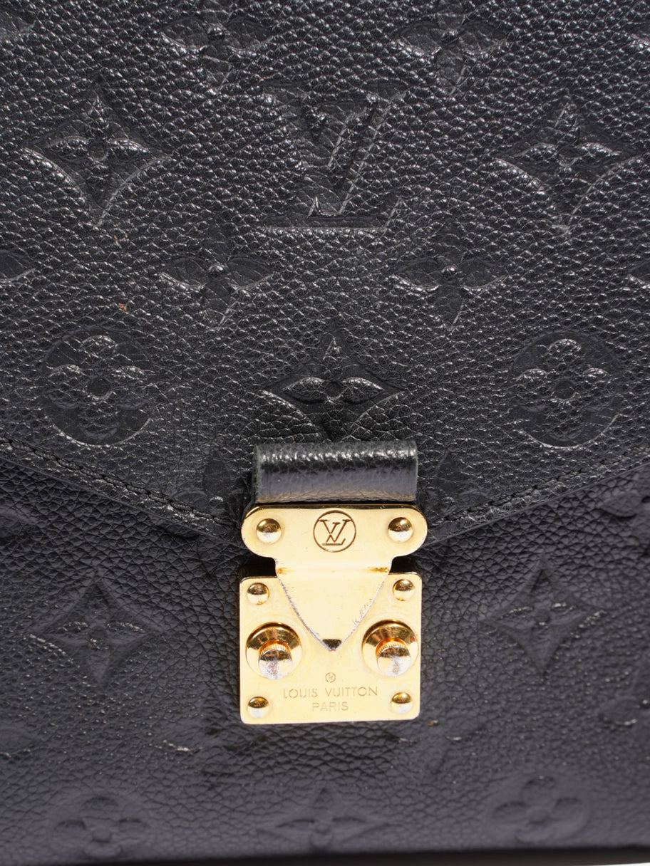 Louis Vuitton Pochette Metis Black Empreinte Leather Image 7