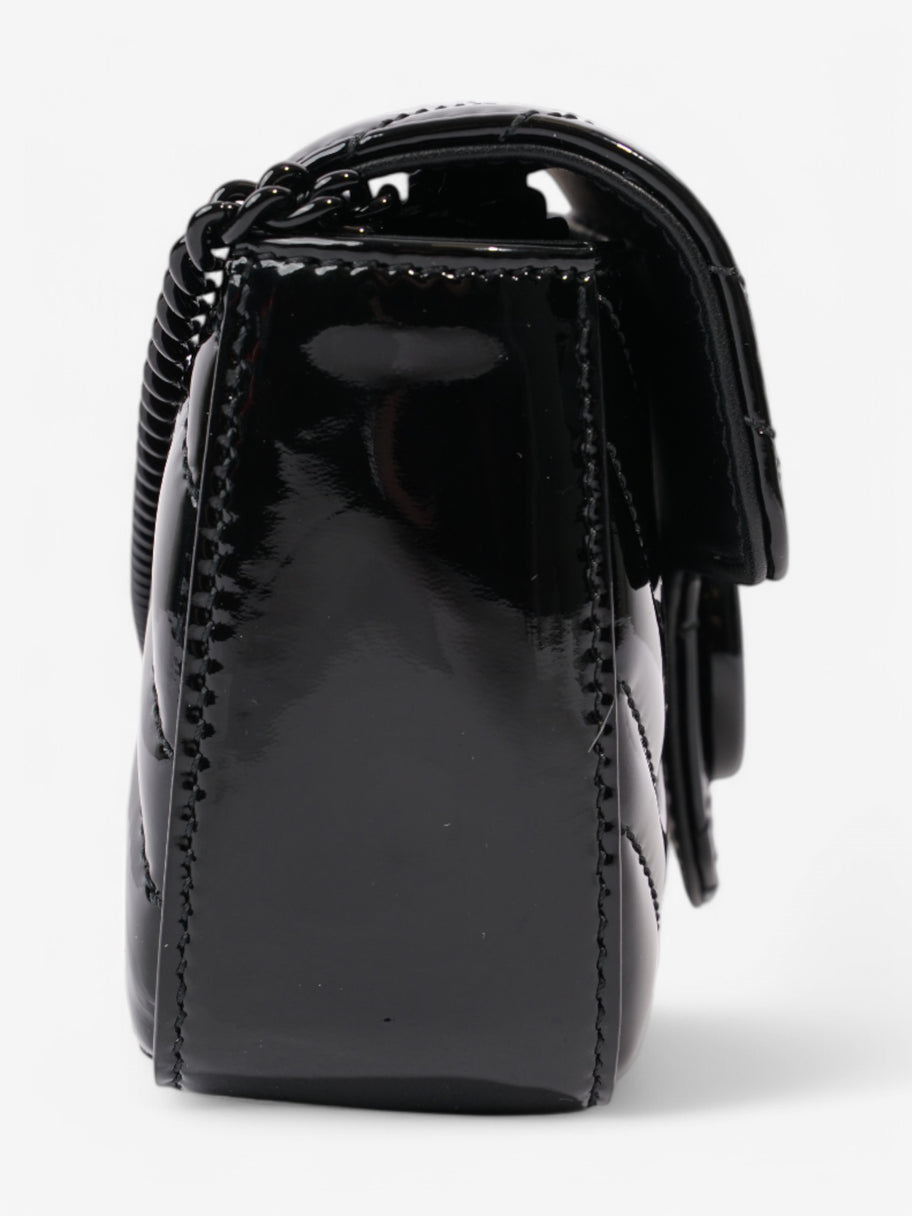 Gucci GG Marmont Black Patent Leather Super Mini Image 5