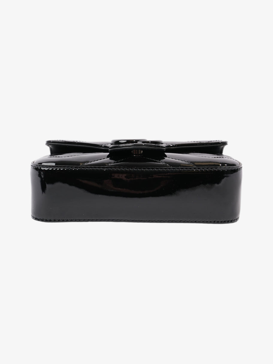 Gucci GG Marmont Black Patent Leather Super Mini Image 6