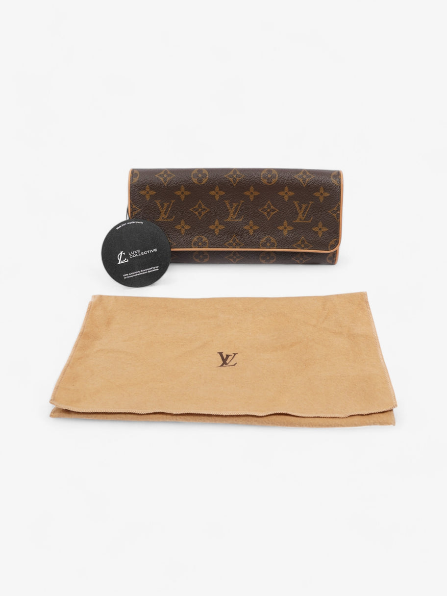 Louis Vuitton Pochette Twin Monogram Coated Canvas GM Image 9