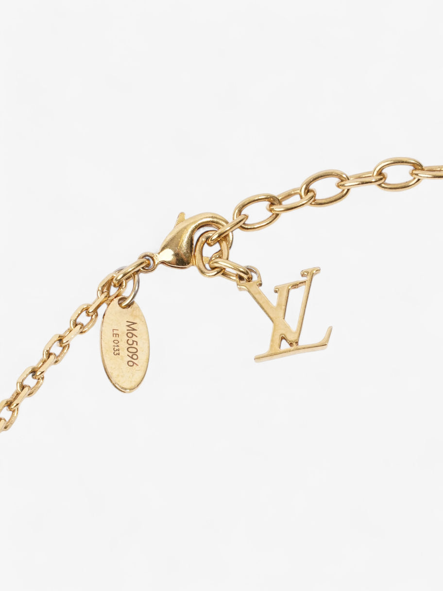 Louis Vuitton LV Collier Gamble Necklace Gold / Purple / White Base Metal Image 3