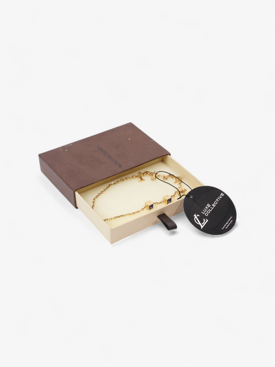 Louis Vuitton LV Collier Gamble Necklace Gold / Purple / White Base Metal Image 5