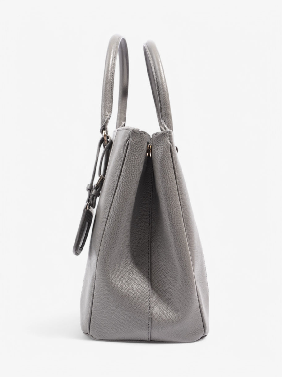 Prada Galleria Grey Saffiano Leather 32x24x13.6 Image 3