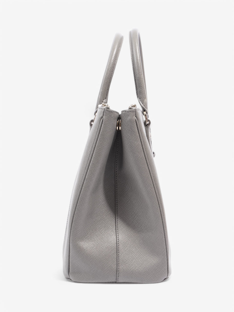 Prada Galleria Grey Saffiano Leather 32x24x13.6 Image 5