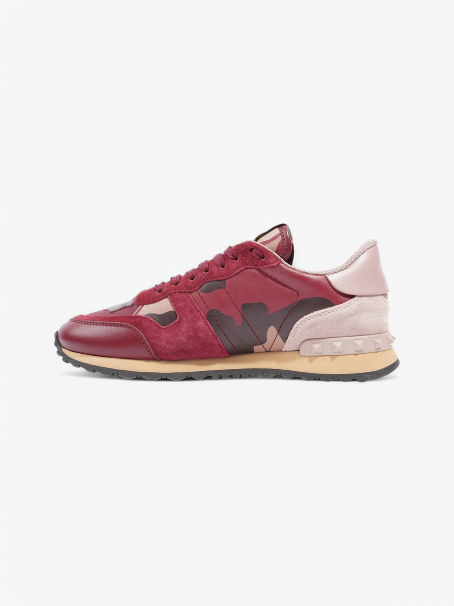 Valentino Rockrunner Sneakers Maroon  / Black / Beige Suede EU 37 UK 4 Image 3