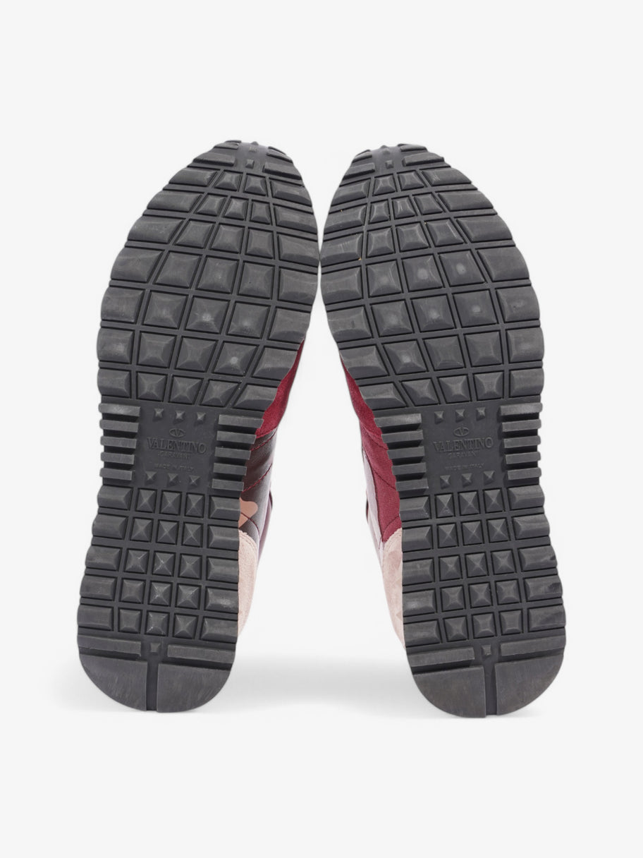 Valentino Rockrunner Sneakers Maroon  / Black / Beige Suede EU 37 UK 4 Image 7